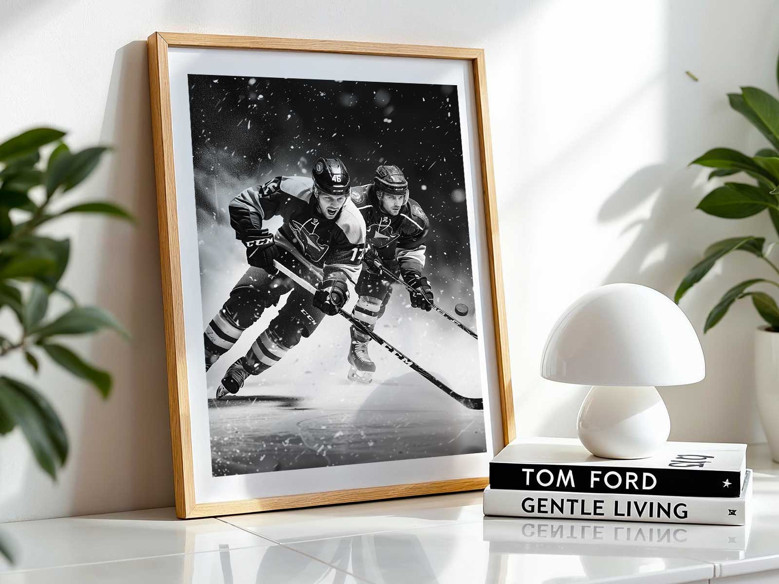 Centered image of Sidney Crosby overlaid on subtle collage of fan moments to trigger memory and emotional connection