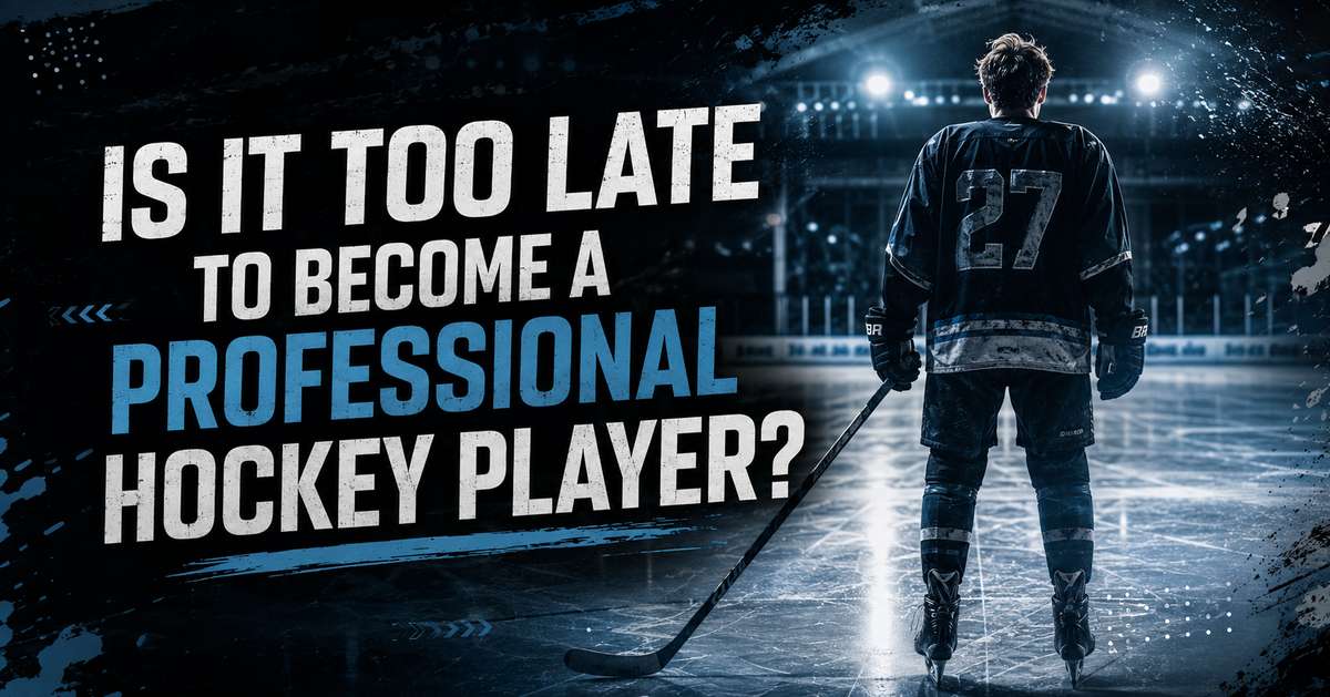 Adult hockey player practicing edge work and forward strides during a solo skating session