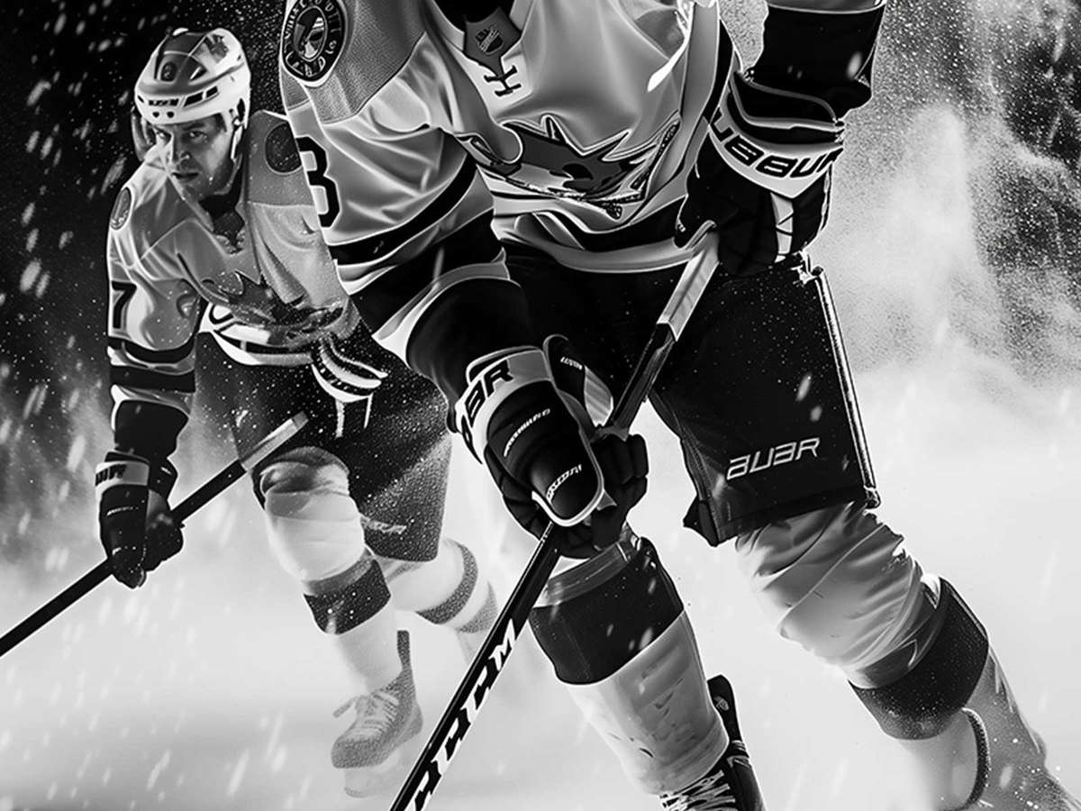 Skate marks across the ice rendered as glossy icing streaks with subtle glitter highlights
