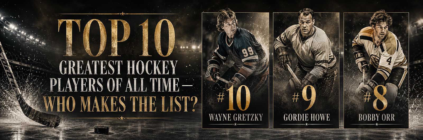 Wayne Gretzky skating with the puck during a game, poised to make a play
